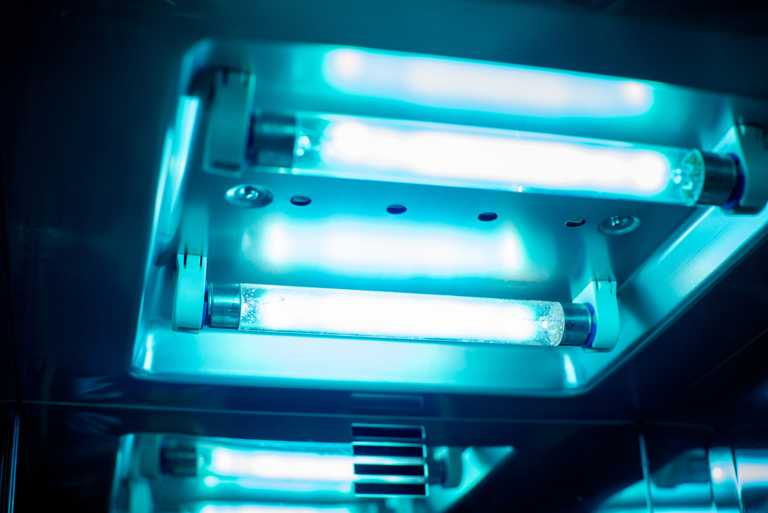 Close,Up,The,Lamp,Of,Uv,Light,Sterilization.,Covid-19,Prevention